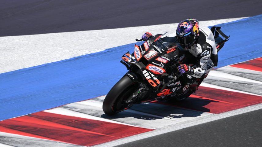 Jorge Martín, durante o teste no GP de Misano. Imagem cedida pela Aprilia Racing. (Foto: Aprilia Racing)