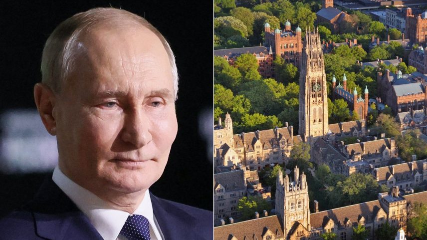 Governo russo declara a Universidade de Yale, dos Estados Unidos, como 'indesejável' (Foto: Reprodução: AFP / Yale University)