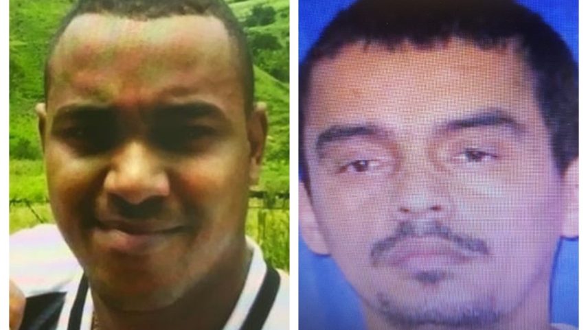 As quadrilhas de Peixão (esquerda) e Doca disputam territórios da Favela do Quitungo (Foto: Reprodução)