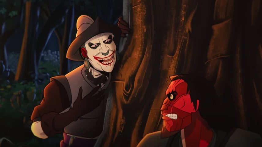 Hernán Cortés (à direita) é o vilão em 'Aztec Batman.' (Foto: WARNER BROS ANIMATION)