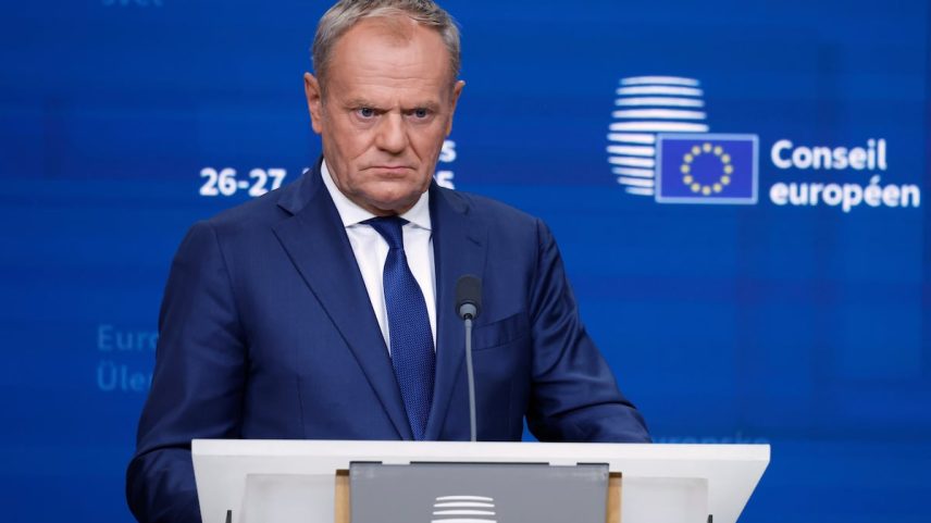 O primeiro-ministro, Donald Tusk, na quinta-feira passada em Bruxelas. (Foto: Associated Press/LaPresse)