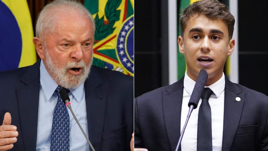 Direita usa invasão na Faria Lima para mirar o presidente Lula, enquanto esquerda elege o deputado Nikolas Ferreira como alvo (Foto: Arte O Globo)