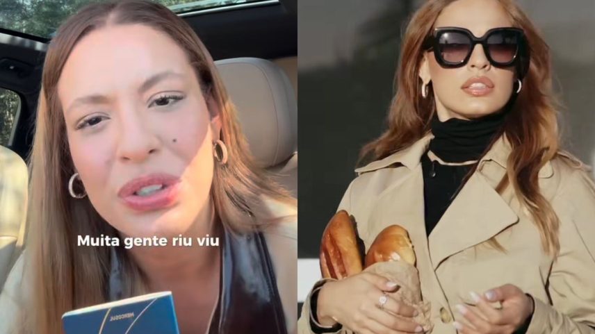 Beatriz Reis chega a Paris em sua primeira viagem internacional (Foto: Reprodução)