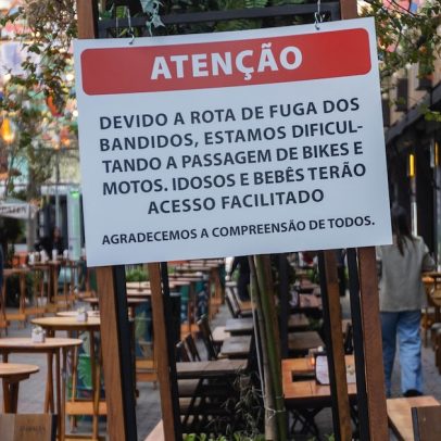 Comerciantes do Itaim Bibi bloqueiam passagem de motos e enfrentam multas