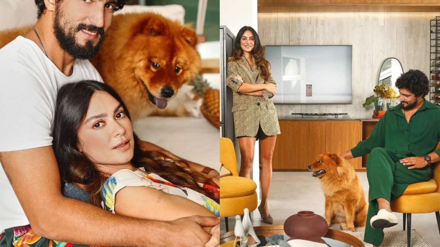 Thaila Ayala e Renato Góess mostram detalhes da decoração da casa (Foto: Instagram/Reprodução)