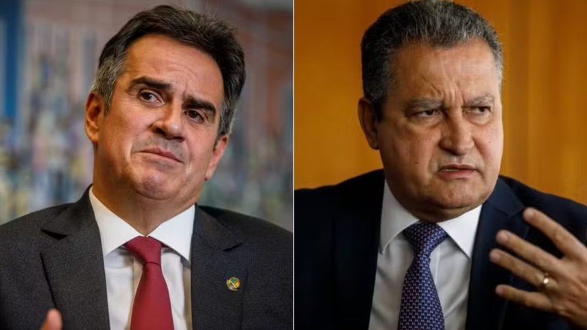 Ciro Nogueira (à esquerda) e Rui Costa (à direita) — Foto: Brenno Carvalho / Agência O Globo