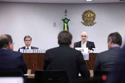 Trama golpista: Moraes conduz o interrogatório de Bolsonaro no STF. (Foto: Antonio Augusto/STF)