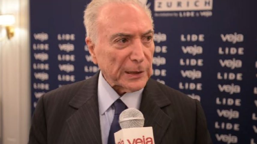 Michel Temer concede entrevista a VEJA durante o Brazil Economic Forum Zurich 2025 (Foto: VEJA/YouTube/Reprodução)