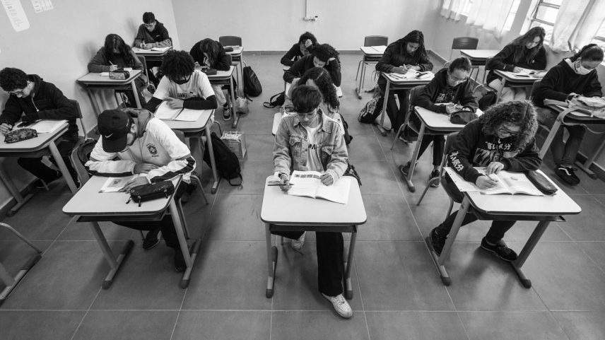 Alunos do ensino médio em escola estadual de São Paulo (SP) (Foto: Bruno Santos - 12.ago.22/Folhapress)