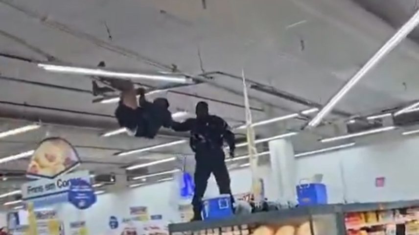 Homem foi encaminhado para atendimento no Samu (Foto: Reprodução)