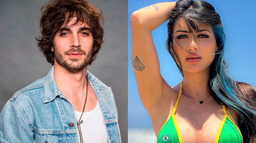 Ex de Fiuk, influencer Maia Lozano reage a vídeo adulto falso com o cantor — Foto: Divulgação Globo/Instagram