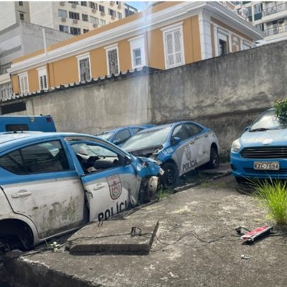 Cemitério de viaturas da PM ocupa área em Botafogo e gera preocupações