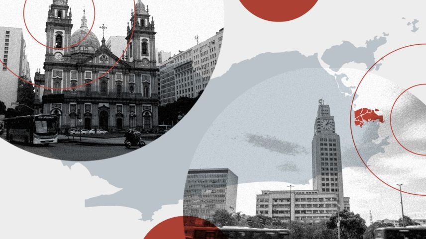 A região central do Rio de Janeiro — Foto: Editoria de Arte
