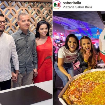 Pizzaria em Goiânia atrai clientes famosos com pizza de quase 1 metro de diâmetro
