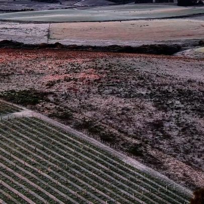 Imagens de drone revelam cidade gaúcha congelada a -7,3°C