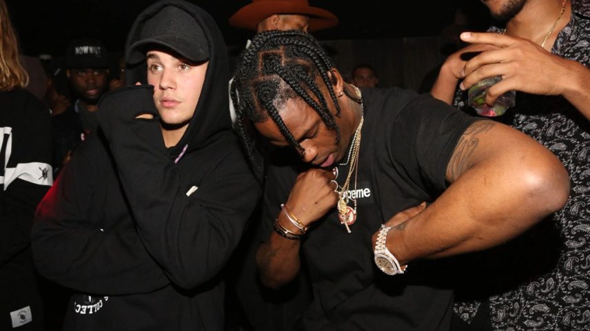 Travis Scott elogiou o 'Swag' de Justin Bieber após sua batalha na Billboard 200. (Foto: Reprodução)