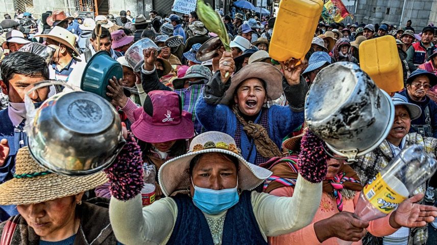 Crise na Bolívia: ex-presidente Evo Morales estimula protestos contra o governo de Luis Arce, um ex-aliado (Foto: Aizar Raldes/AFP/Getty Images)