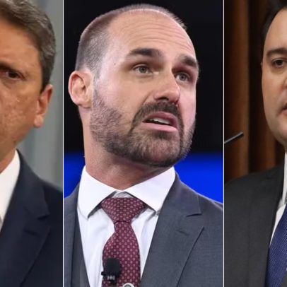 Eduardo critica Tarcísio e Ratinho Jr por apoio a tarifaço sem defesa a Bolsonaro