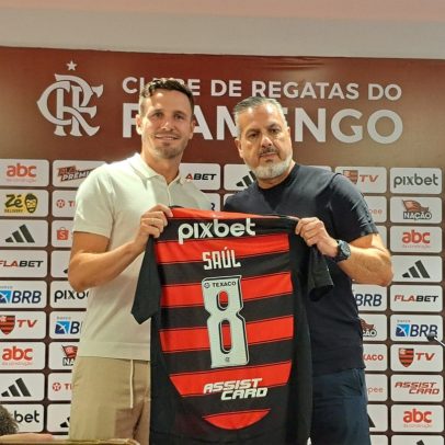 Saúl se apresenta no Flamengo e revela ansiedade para adaptação ao Brasil