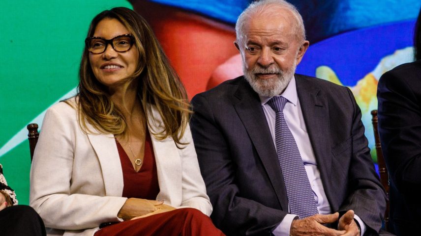 Presidente Luiz Inácio Lula da Silva e a primeira-dama Janja (Foto: Brenno Carvalho/O Globo)