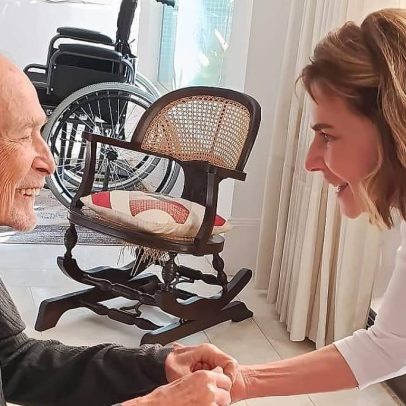 Maitê Proença visita Gracindo Júnior e atualiza sobre saúde do ator de 82 anos