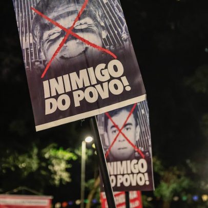 Esquerda protesta no Congresso e critica Bolsonaro e Tarcísio em manifestação unificada
