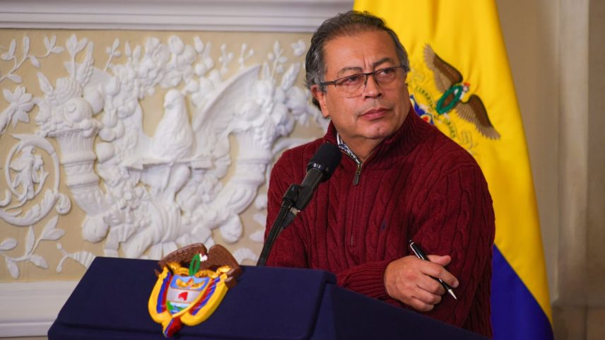 Gustavo Petro, em Bogotá, no dia 3 de julho de 2025. (Foto: Joel_Presidencia - Presidência de Colombia)