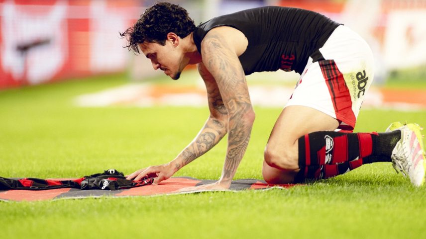 Pedro fez o gol da vitória do Flamengo sobre o Fluminense (Foto: Adriano Fontes/Flamengo)