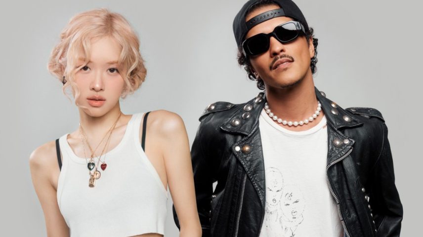 ROSE e Bruno Mars surpreenderam os fãs ao cantarem "APT." juntos na parada da BLACKPINK na DEADLINE World Tour em Los Angeles. (Foto: Reprodução)