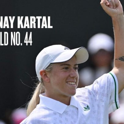 Kartal tatua símbolo da melhor campanha na história de Wimbledon