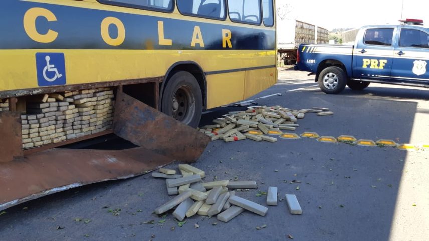 PRF apreende quase 1 tonelada de cocaína no interior do Paraná (Foto: Polícia Rodoviária Federal/Reprodução)