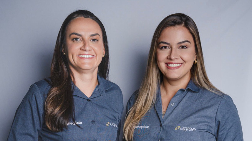 Rayssa de Melo e Thays Moura, fundadoras da Agree: fintech somou R$ 800 milhões em transações no ano passado e quer ultrapassar a casa do R$ 1 bilhão em 2025. (Foto: Reprodução)