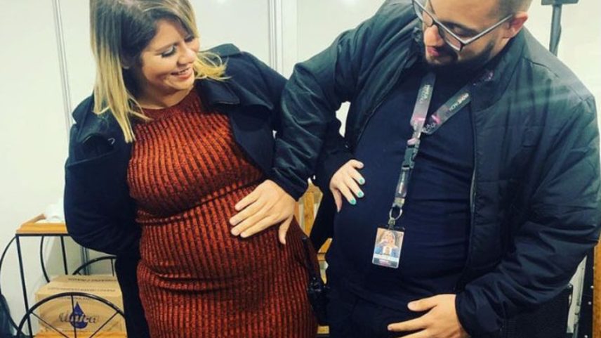 Marília Mendonça e Henrique Ribeiro, quando a cantora estava grávida do bebê Léo (Foto: Reprodução/Redes Sociais)
