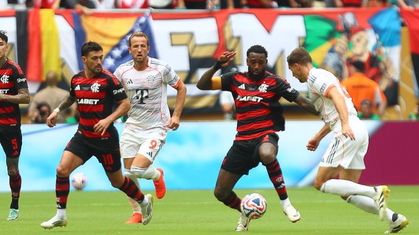 O Flamengo teve mais posse de bola e ações de pressão do que o Bayern no jogo das oitavas do Mundial (Foto: Gilvan de Souza/Flamengo)