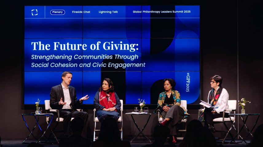 Mesa discutiu futuro da doação no Global Philanthropy Forum 2025, com participação de CEO do Idis (Instituto para o Desenvolvimento do Investimento Social), que produziu levantamento sobre filantropia familiar no Brasil (Foto: Saylor Nedelman/Divulgação)