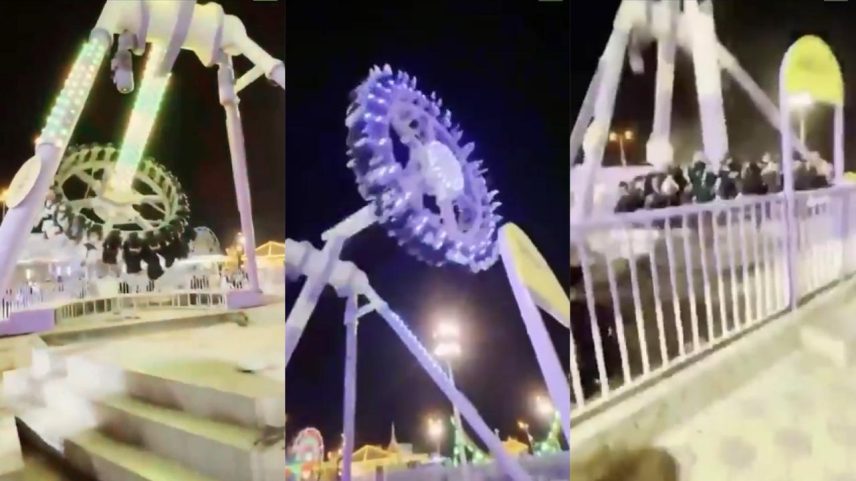 Acidente aconteceu em Taif, na Arábia Saudita (Foto: Reprodução/Twitter)