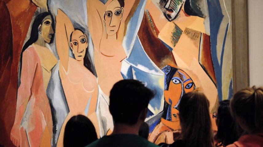 Pablo Picasso's Demoiselles d'Avignon (1907) no Museu de Arte Moderna. Foto Robert Alexander/Getty Images
