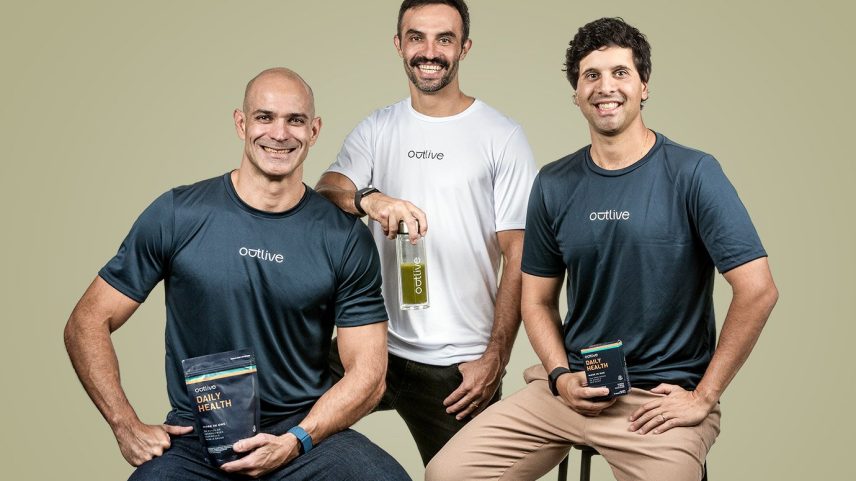 Nicholas Santos, Felipe Moro Costa e Marcelo Saddi, da Outlive: investimento de 5 milhões de reais (Foto: Divulgação)