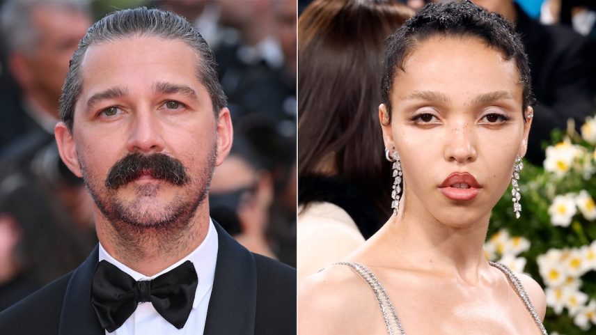 Shia LaBeouf e a cantora FKA Twigs. (Foto: Getty Images)