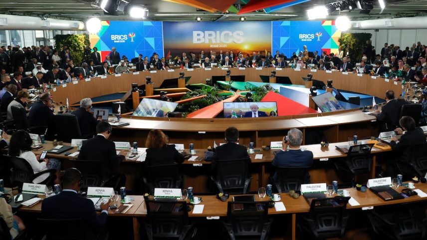 Cumbre de los BRICS en Río de Janeiro, el 7 de julio de 2025. (Foto: Antonio Lacerda - EFE)