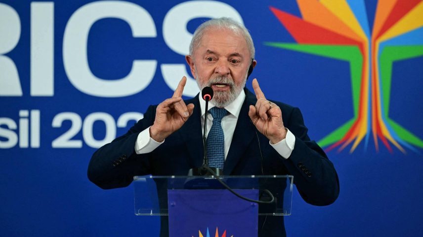 Presidente Luiz Inácio Lula da Silva (PT) discursa durante cúpula do Brics no Rio de Janeiro (Foto: Pablo Porciuncula - 7.jul.2025/AFP)