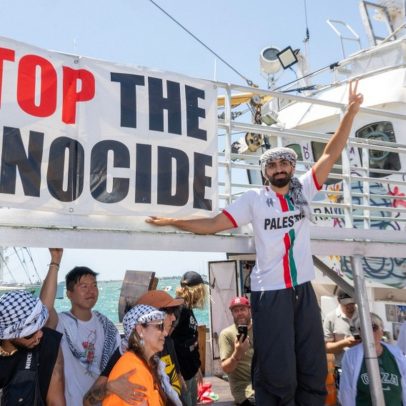 Barco 'Handala' parte da Itália com ajuda humanitária para Gaza