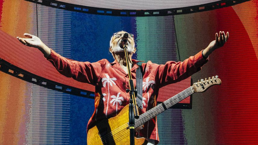 Gilberto Gil durante show da turnê 'Tempo Rei' (Foto: @pridiabr/Divulgação)