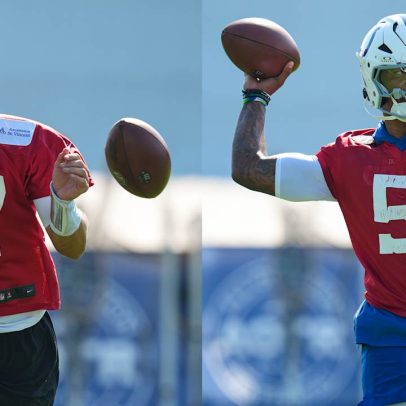 Daniel Jones e Anthony Richardson disputam vaga como quarterback titular dos Colts