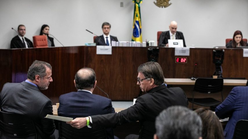 Bolsonaro presta depoimento ano STF sobre trama golpista (Foto: Brenno Carvalho / Agência O Globo)