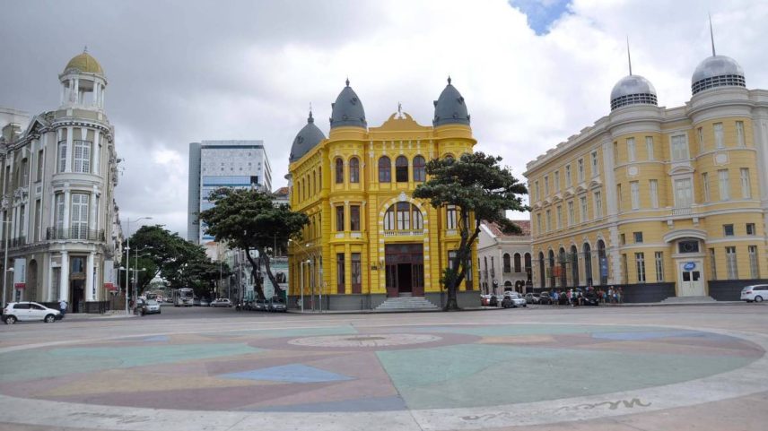 Marco Zero, ponto turístico do Recife, em Pernambuco (Foto: Carlos Oliveira - 29.jul.2018/Prefeitura do Recife)