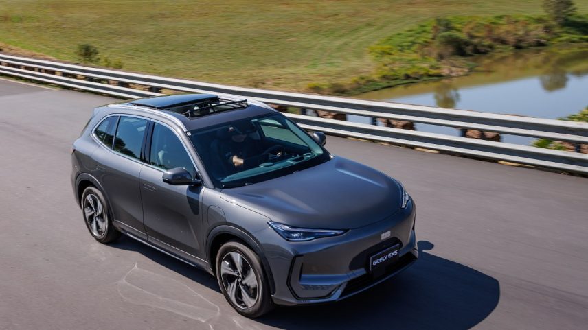 EX5, primeiro modelo da chinesa Geely vendido no Brasil (Foto: Rodolfo Buhrer / La Imagem / GEELY/Divulgação)