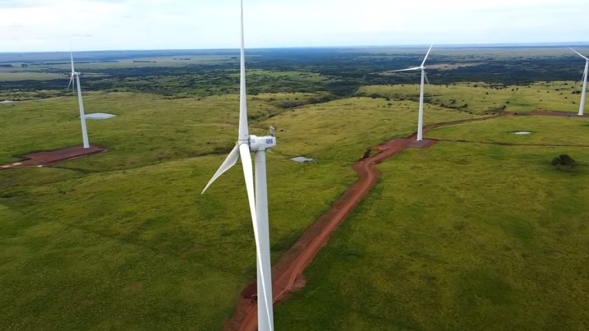 Parque Eólico Coxilha Negra, em Santana do Livramento (RS) (Foto: Eletrobras)