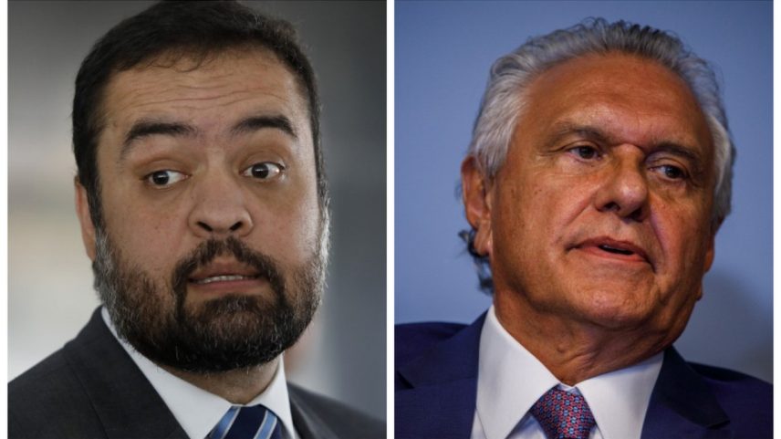 Cláudio Castro e Ronaldo Caiado: segurança como ponto de virada (Foto: Brenno Carvalho/Ag. O Globo)