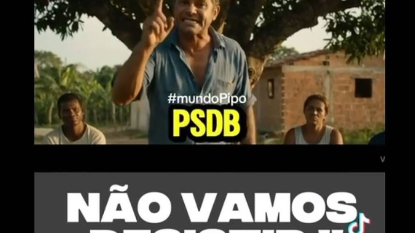 Vídeo feito com inteligência artificial que critica partidos e que virou motivo de queixas do centrão (Foto: Reprodução)